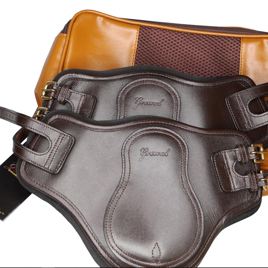 Havana Premium Leather and Brass Buckle Fetlock Boots - Image 3