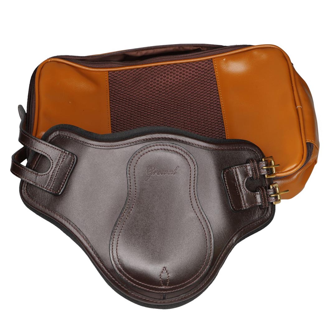 Havana Premium Leather and Brass Buckle Fetlock Boots