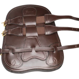 Open Front Tendon Boots Havana Leather